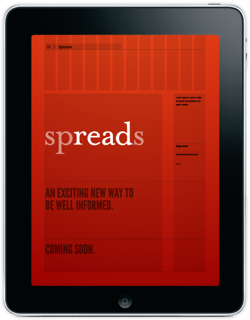 Spreads for iPad – coming soon